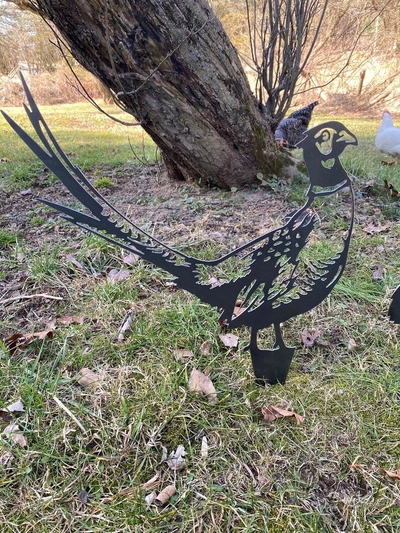 Pheasant metal art