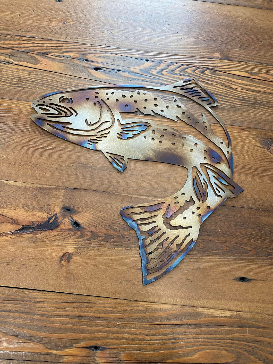 Metal Trout Wall Art