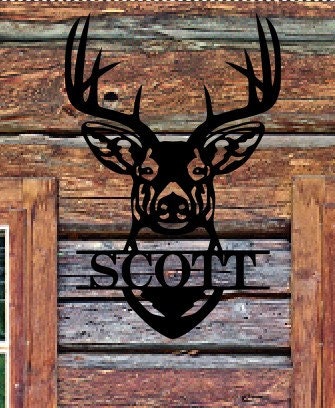 Deer Head Monogram