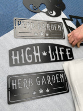 Load image into Gallery viewer, Metal Herb Garden Sign
