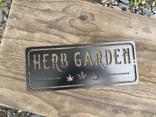 Load image into Gallery viewer, Metal Herb Garden Sign
