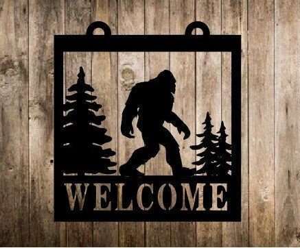 Big Foot House Number Sign