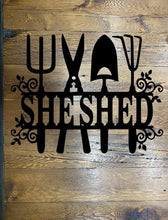 Load image into Gallery viewer, She Shed, metal sign
