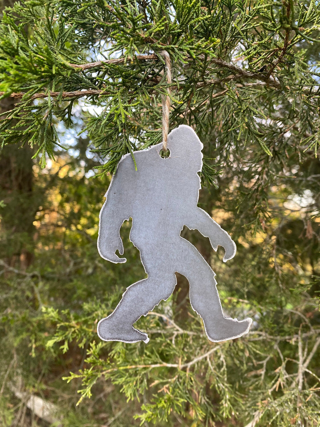 Sasquatch Ornament, metal