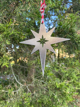 Load image into Gallery viewer, Bethlehem star, metal ornament | Holiday Decor | Christmas
