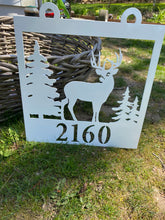 Load image into Gallery viewer, Buck House Number Sign
